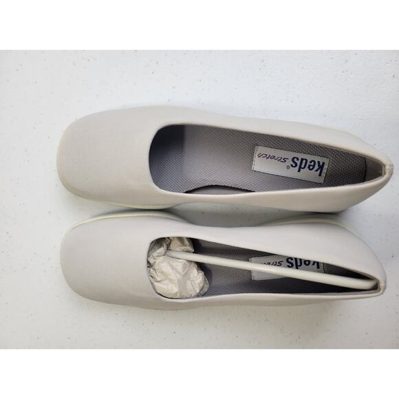 Keds Ticket Ball WF21143 Light Gray Slip On Ballet Flats Womens 7M - Picture 12 of 16
